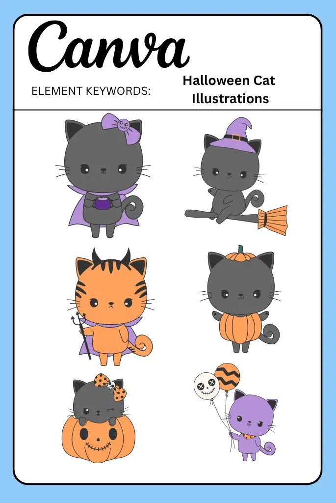 Halloween Cat Illustrations