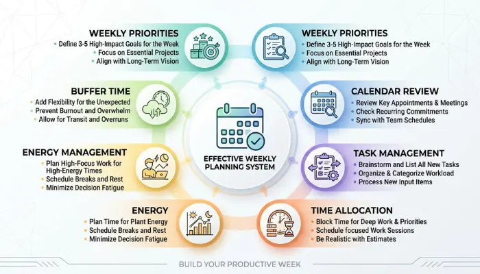 The Main Components of an Effective Weekly Plan