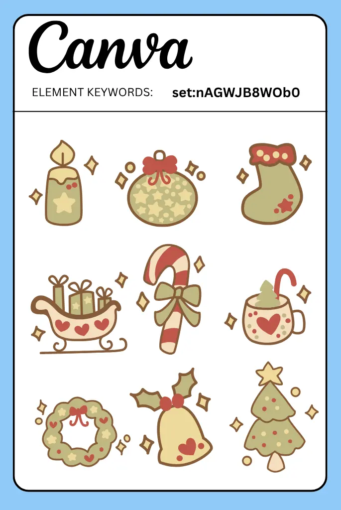 Christmas Doodles canva elements
